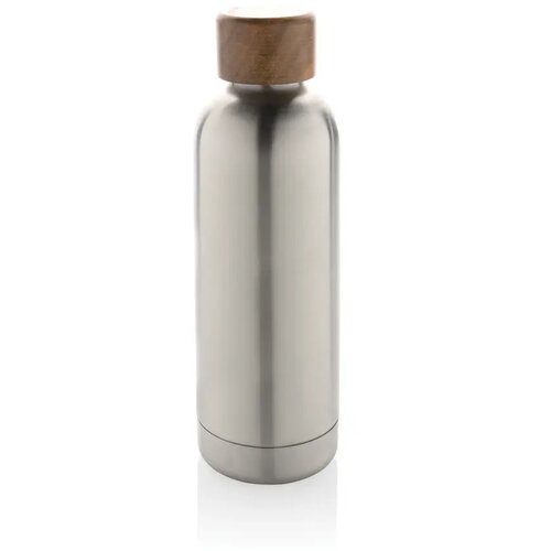 Wood RCS-gecertificeerde gerecycled rvs vacuümfles zilver