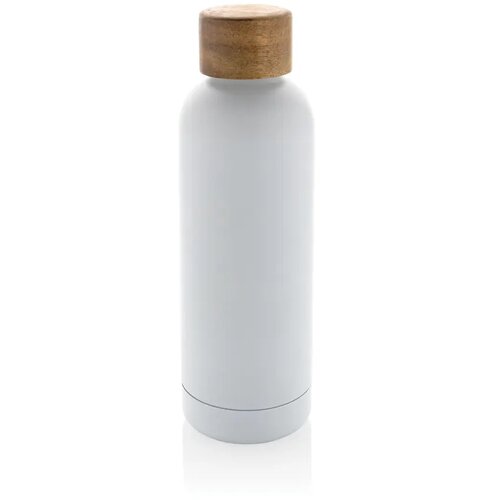 Wood RCS-gecertificeerde gerecycled rvs vacuümfles wit