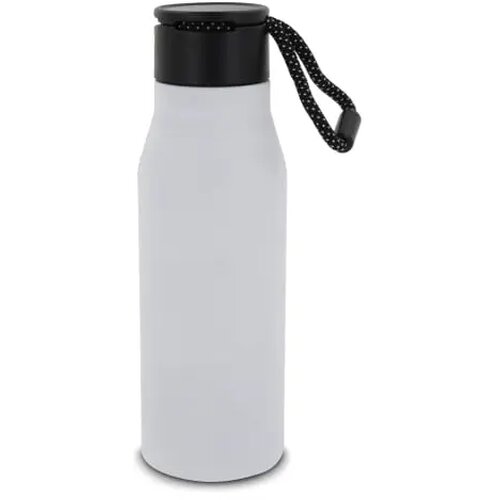 Thermofles met touw 600ml wit