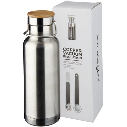Thor 480 ml koperen vacuümgeïsoleerde drinkfles Zilver