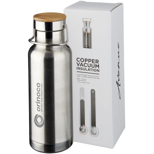 Thor 480 ml koperen vacuümgeïsoleerde drinkfles Zilver