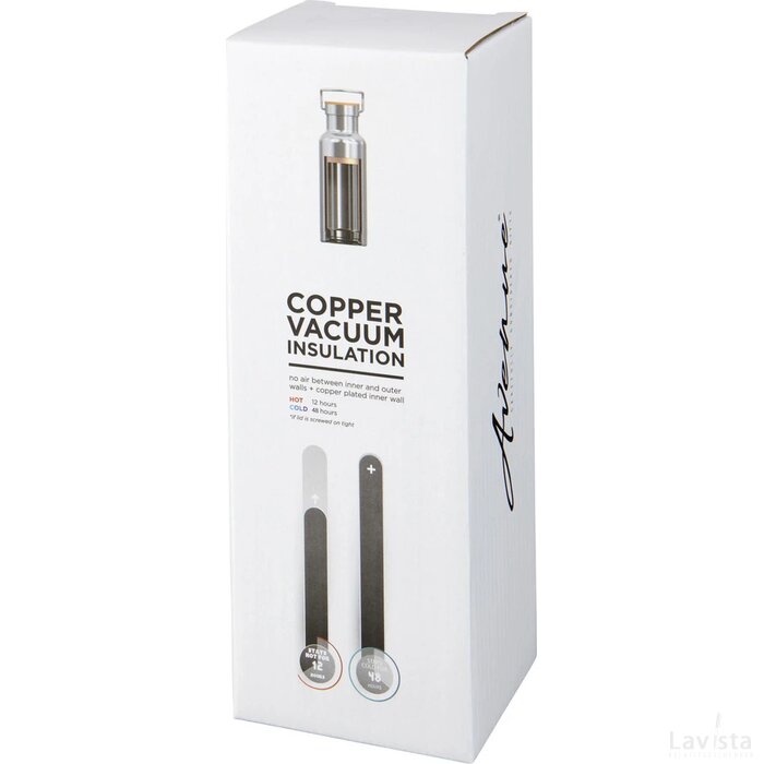 Thor 480 ml koperen vacuümgeïsoleerde drinkfles Zilver
