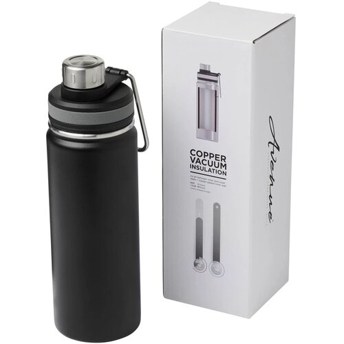 Gessi 590 ml met koper vacuüm geïsoleerde drinkfles Zwart