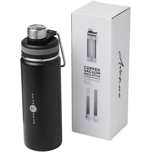Gessi 590 ml met koper vacuüm geïsoleerde drinkfles Zwart