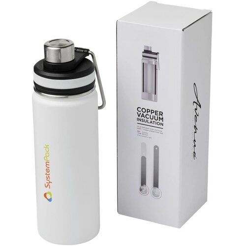 Gessi 590 ml met koper vacuüm geïsoleerde drinkfles Wit
