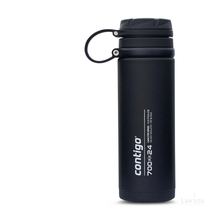 Contigo® Fuse Stainless Steel 700 Ml Thermosfles Zwart