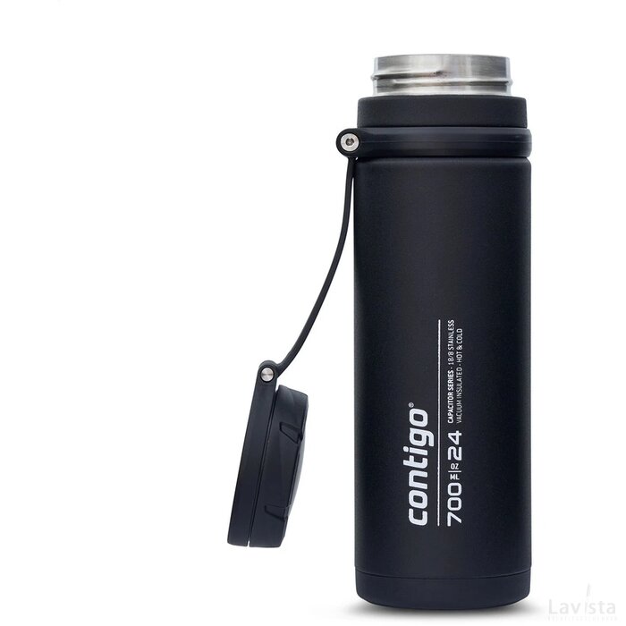 Contigo® Fuse Stainless Steel 700 Ml Thermosfles Zwart