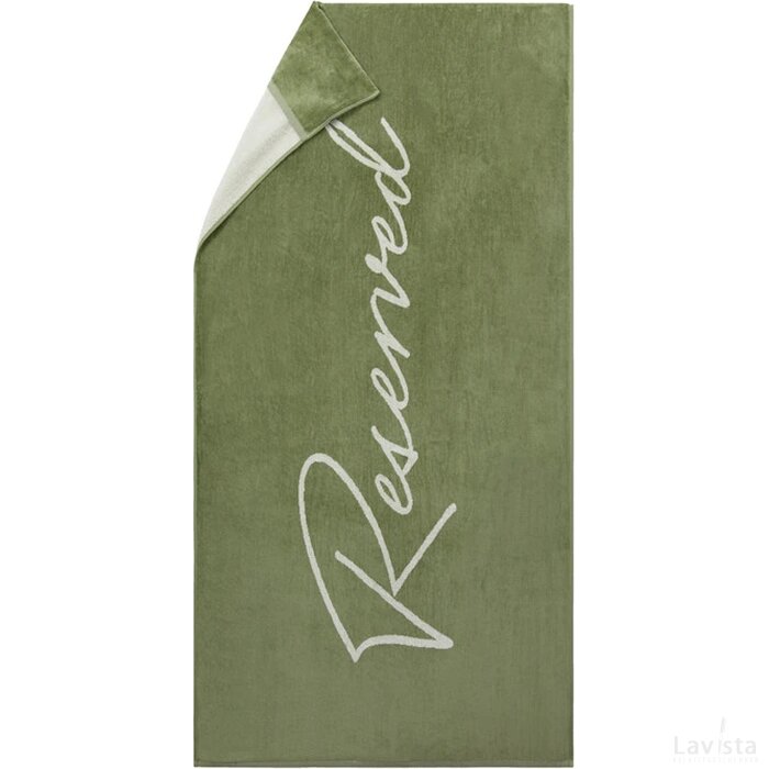 Vinga Lounge stoel handdoek groen, wit