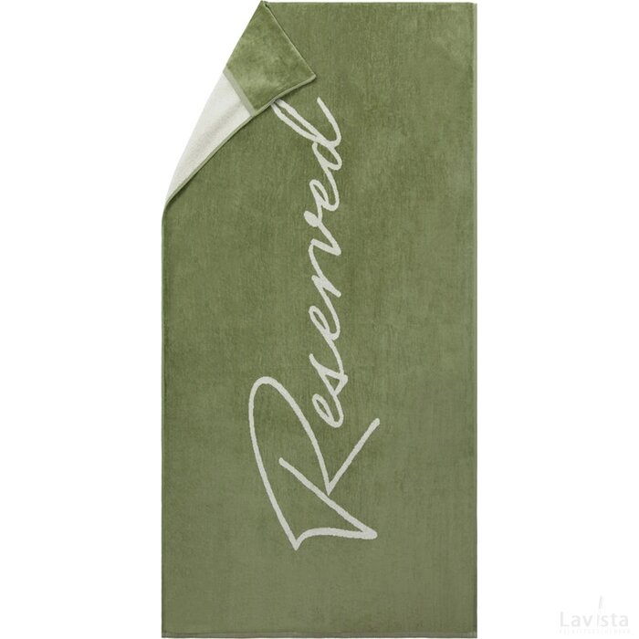 Vinga Lounge stoel handdoek groen, wit