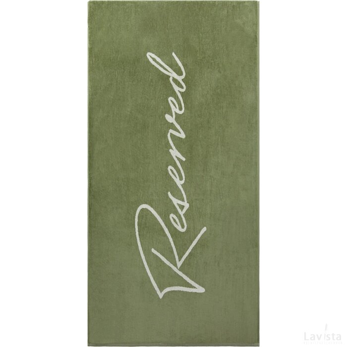 Vinga Lounge stoel handdoek groen, wit