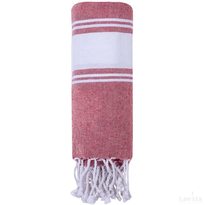 Lainen Strandlaken Rood