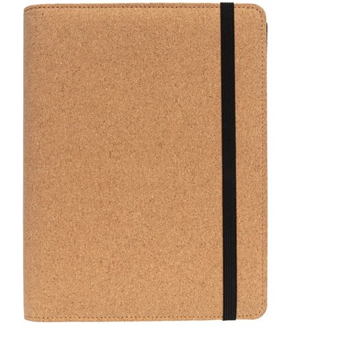 Deluxe kurken A5 portfolio met pen bruin