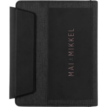 Fiko A5 portfolio met draadloos opladen & 5000mAh powerbank zwart Fiko A5 portfolio met draadloos opladen & 5000mAh powerbank zwart