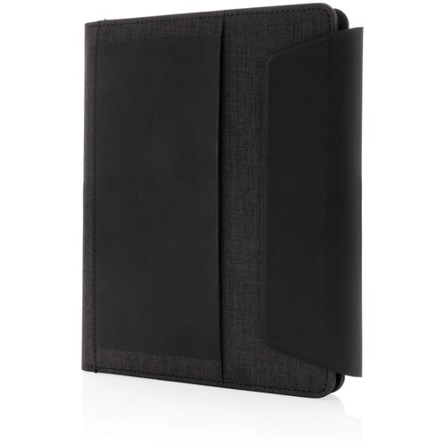 Fiko A5 portfolio met draadloos opladen & 5000mAh powerbank zwart