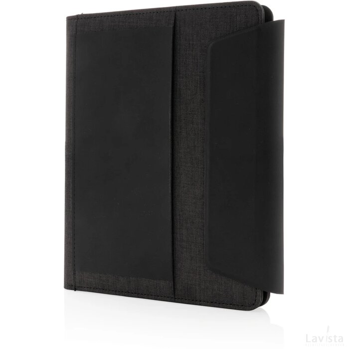 Fiko A5 portfolio met draadloos opladen & 5000mAh powerbank zwart