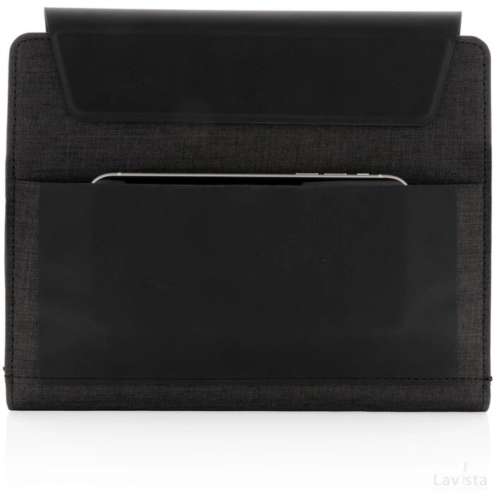 Fiko A5 portfolio met draadloos opladen & 5000mAh powerbank zwart