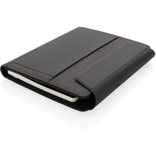 Fiko A5 portfolio met draadloos opladen & 5000mAh powerbank zwart