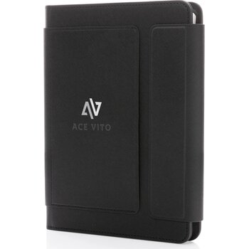 Swiss Peak Heritage RCS rPU steenpapier portfolio A5 zwart Swiss Peak Heritage RCS rPU steenpapier portfolio A5 zwart