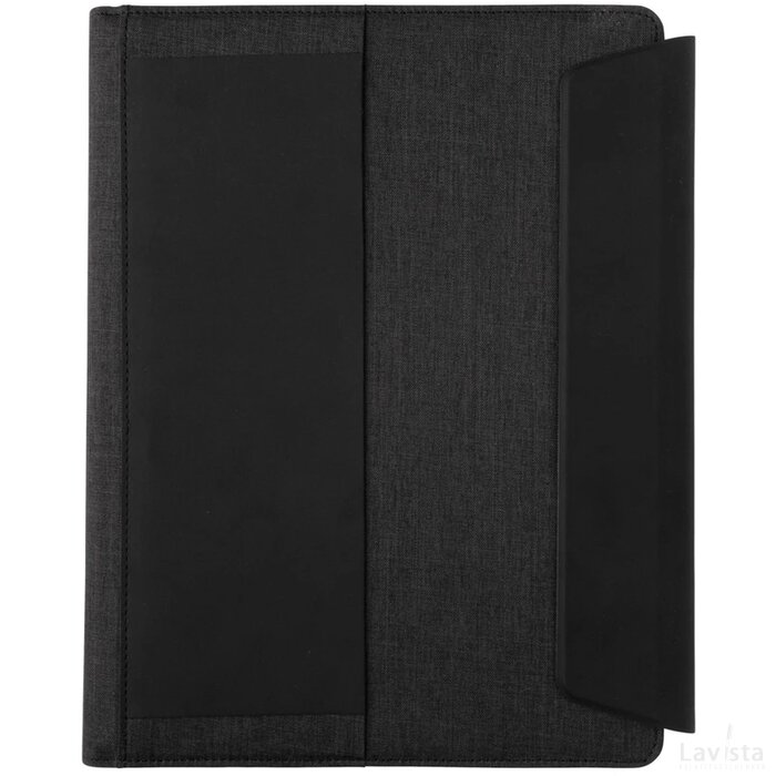 Fiko A4 portfolio met 5W draadloze lader 5.000 mAh powerbank zwart