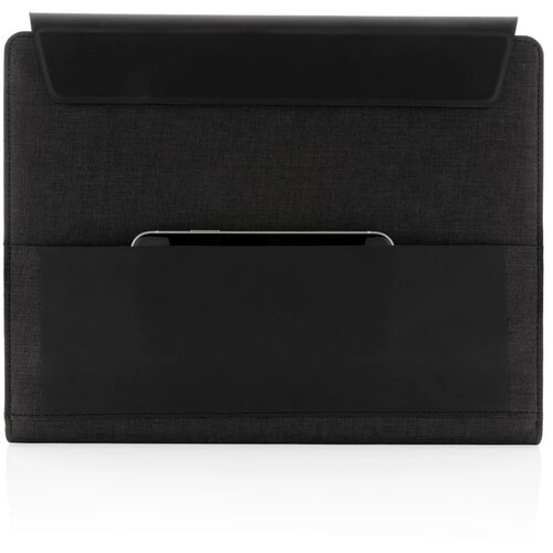Fiko A4 portfolio met 5W draadloze lader 5.000 mAh powerbank zwart