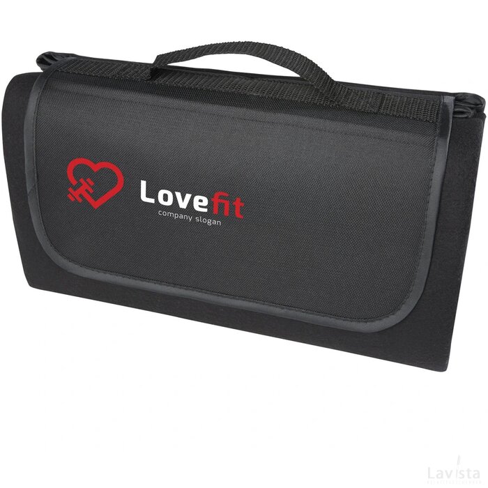 Salvie picknickdeken van gerecycled plastic Zwart