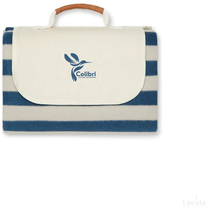 VINGA Alba GRS RPET picknickkleed S donkerblauw