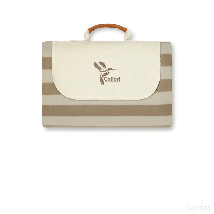 VINGA Alba GRS RPET picknickkleed S bruin