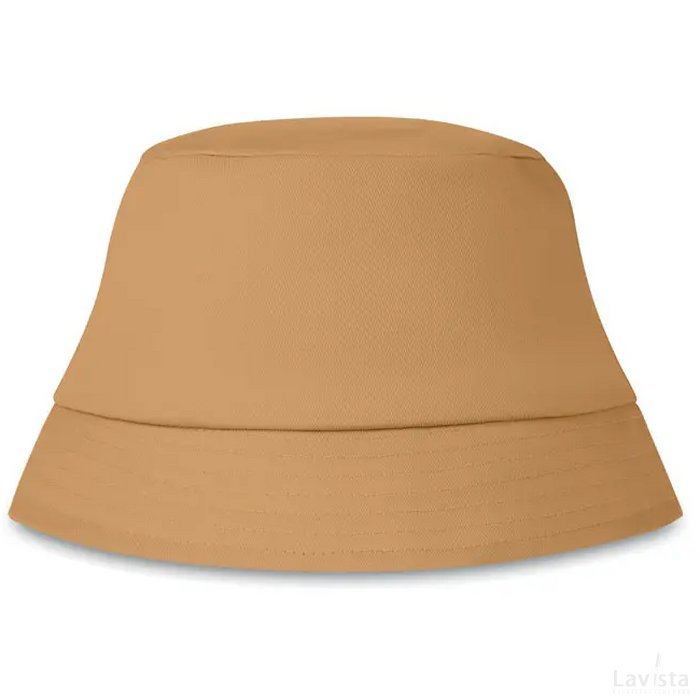 Katoenen zonnehoed Kaki