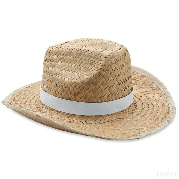 Cowboyhoed van stro Texas wit