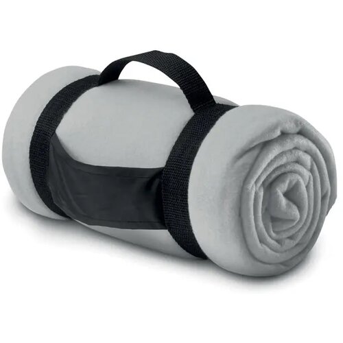 Fleece deken Stavenger mat zilver
