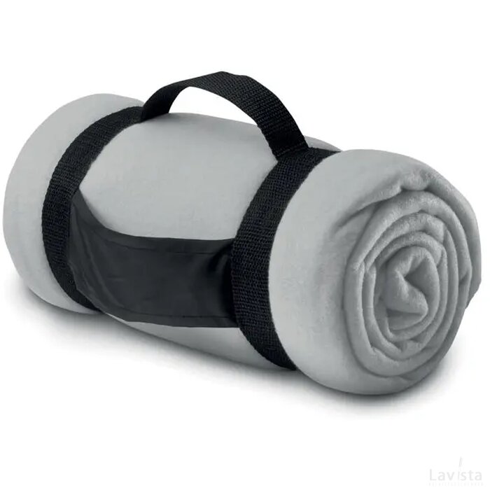 Fleece deken Stavenger mat zilver