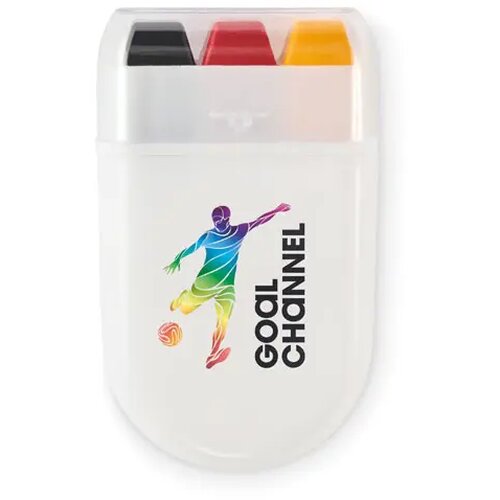 Bodypaint stick CHEER zwart-rood-geel