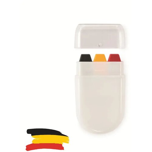 Bodypaint stick CHEER zwart-geel-rood