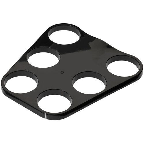 Dienblad met gaten voor bekers Zwart