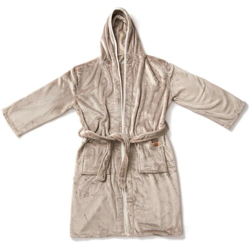 VINGA Louis luxe pluche RPET badjas L/XL Grijs