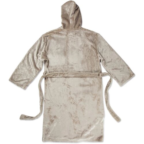 VINGA Louis luxe pluche RPET badjas L/XL Grijs