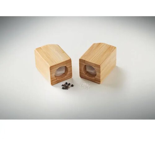 Bamboe peper- en zoutstel Both hout