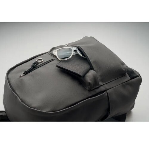 15 inch laptop rugzak Leirur steengrijs