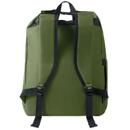 15" rolltop laptop rugzak Uniton legergroen