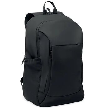 15" zachte pu laptop rugzak Korovin Zwart