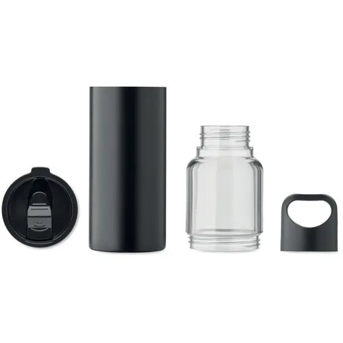 2-in-1 fles Dualuse Zwart