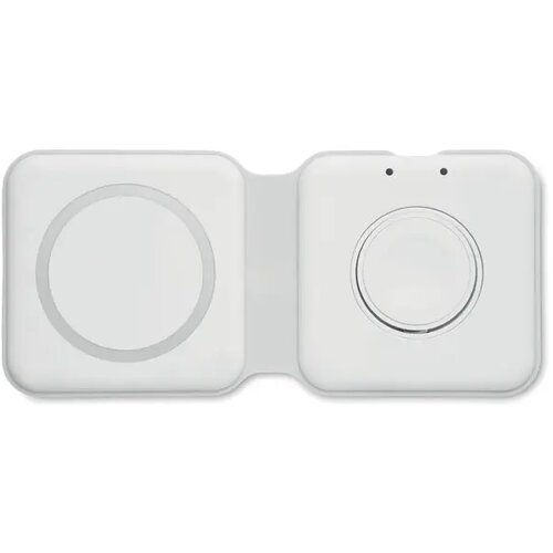 2-in-1 opvouwbare lader 15w Flip wit