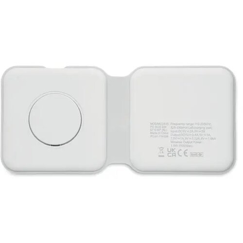 2-in-1 opvouwbare lader 15w Flip wit