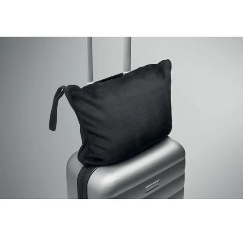2-in-1 reisdeken set Cozy zwart