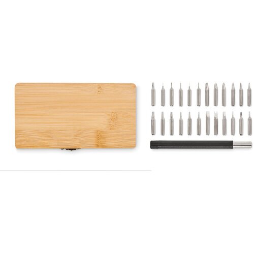 24-delige gereedschapsset Bamtool hout