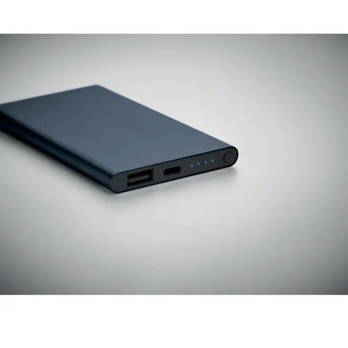 4000 mah power bank type c Powerflat c marineblauw