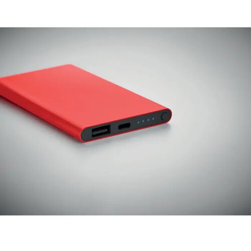 4000 mah power bank type c Powerflat c rood