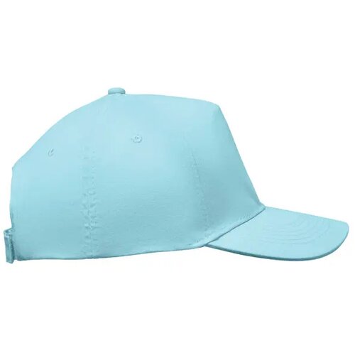 5 panelen baseballpet 180gr Sunny babyblauw