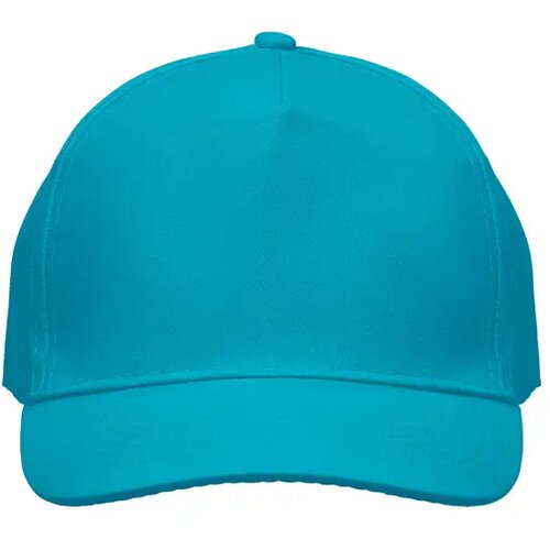 5 panelen baseballpet 180gr Sunny turquoise