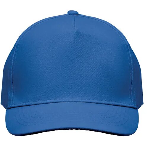 5 panelen baseballpet 180gr Sunny royal blauw
